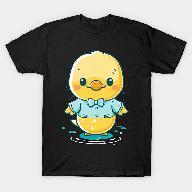 Rubber Duck And Duckling Men Women Kids T-Shirt by Linco